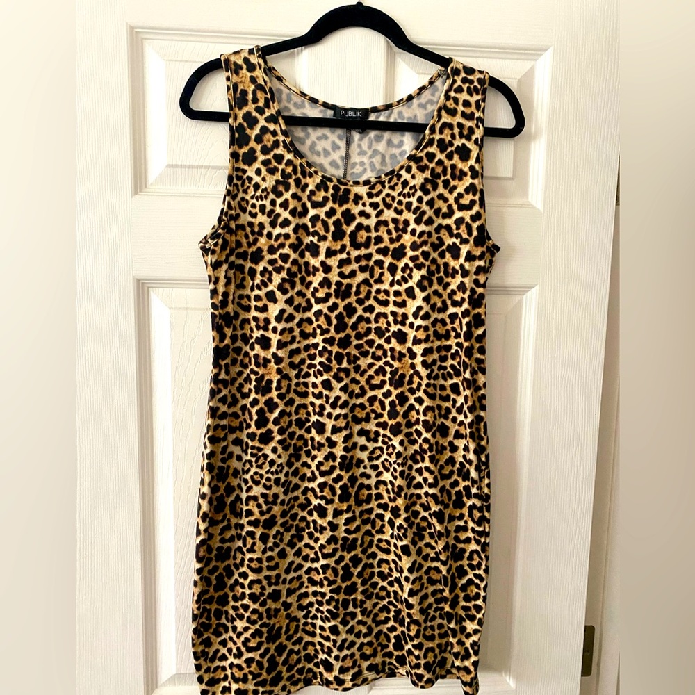 Publik Cheetah Print Mini Dress